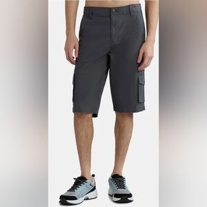 NWT George Men's & Big Men's Messenger Cargo Shorts, 14" Inseam,‎ Size 38 GRAY